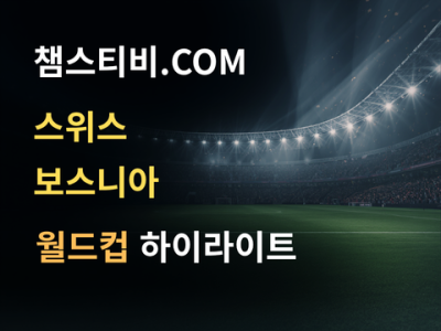 스위스 VS 보스니아 4:1 월드컵 하이라이트