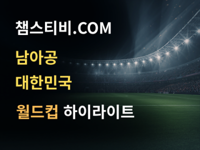 남아공 VS 대한민국 1:0 월드컵 하이라이트