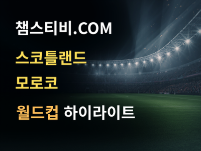 스코틀랜드 VS 모로코 0:1 월드컵 하이라이트