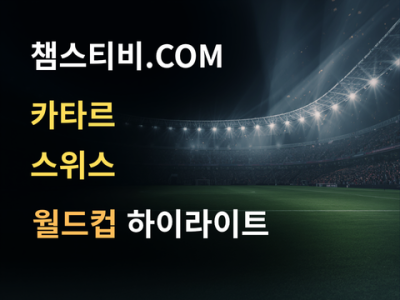 카타르 VS 스위스 1:1 월드컵 하이라이트