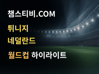튀니지 VS 네덜란드 1:3 월드컵 하이라이트