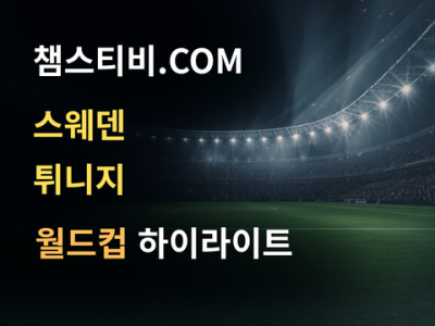 스웨덴 VS 튀니지 5:1 월드컵 하이라이트