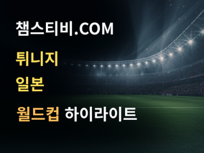 튀니지 VS 일본 0:4 월드컵 하이라이트