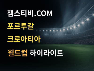 포르투갈 VS 크로아티아 2:1 월드컵 하이라이트