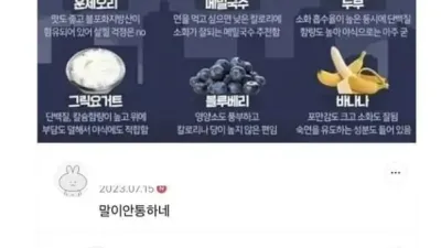 의사들이 먹어도 된다고하는 야식